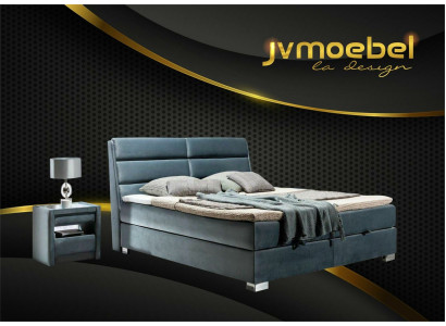 Gulta Tekstils 2x nakts galds 3 gab. Guļamistabas komplekts Mēbeles Lux Modernas Gultas Jaunas