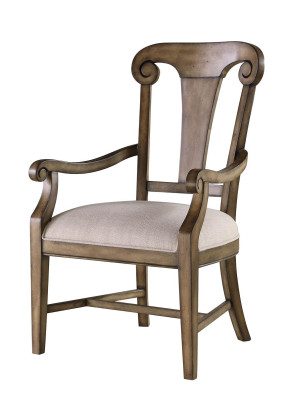 Krēsls Brūns Dizains Dzīvojamā Istaba Ēdamistaba Koka krēsli Ar roku atbalstu Jauns