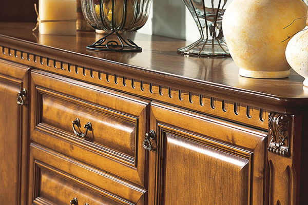 Klasiskā komoda Kastes skapis Sideboard Masīvs Mēbeles Koloniālās Jaunas OK7B.