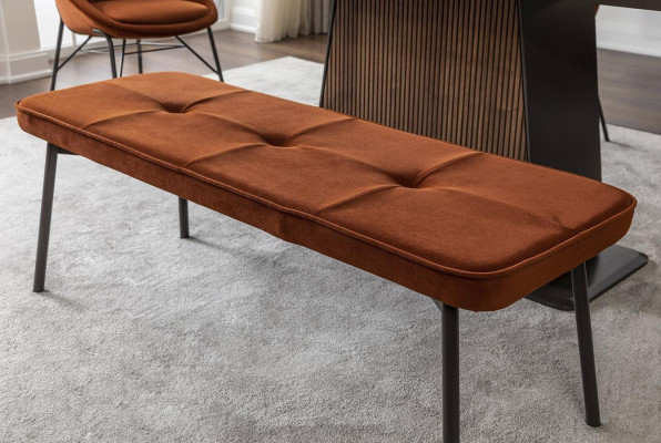 Sēdekļi Skapīte Ar Polsterbank Wood Bank Padded Fabrics Moderns Oranžs New