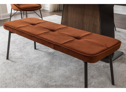 Sēdekļi Skapīte Ar Polsterbank Wood Bank Padded Fabrics Moderns Oranžs New