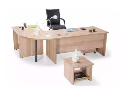 Eckschreibtisch Tisch Möbel Kommode Büro Einrichtung Praxis Kanzlei Möbel 3tlg  Stūra rakstāmgalds Galdi Mēbeles Kumode Birojs Iekārtas Prakse Birojs Mēbeles 3 gab.