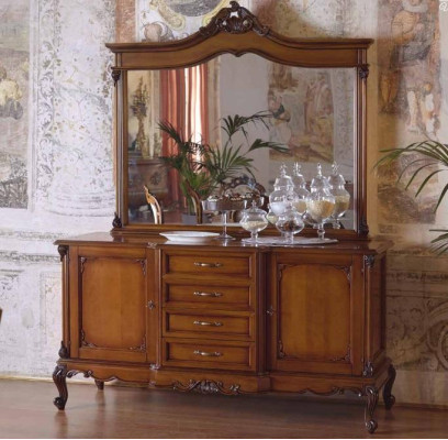 Kumode Sideboard Kumodes Sideboard Dzīvojamā istaba Baroka galdiņš xxl dizains Masīvkoks