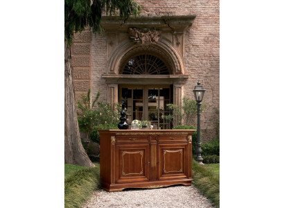 Sideboard Luksusa dizaina komoda Priekšskats Lowboard skapī Massīvkoks Itāļu mēbeles