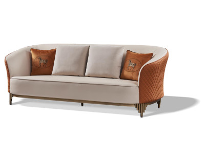 Trejos vietu ādas dīvāns dzīvojamajā istabā dizainera dīvāns polster sofa dīvāni