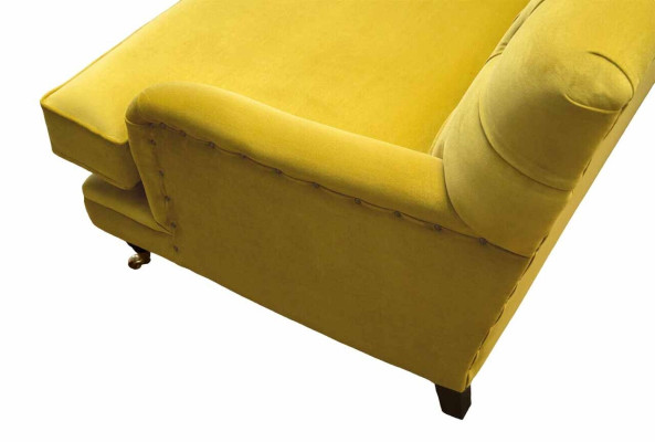 Chesterfield dīvāns ar polsterējumu 3-vietīgs dzeltenā krāsā Sofa Couches