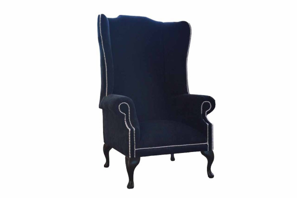 Chesterfield ausiera krēsls dizains luksusa auduma mēbelēm tekstils 1 vietas paklājs