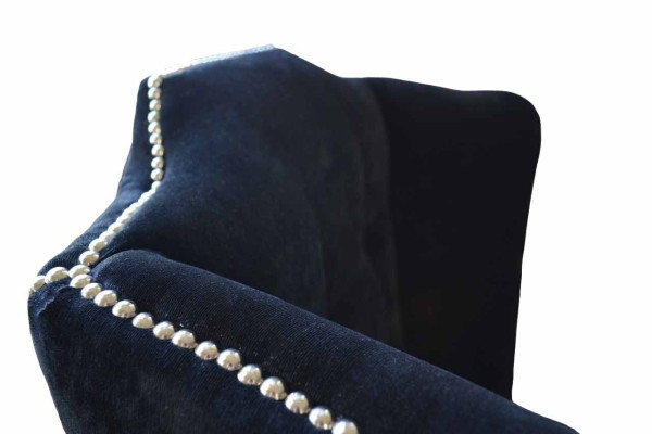 Chesterfield ausiera krēsls dizains luksusa auduma mēbelēm tekstils 1 vietas paklājs