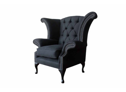 Chesterfield auduma mīkstā dīvāna dizaina dīvāns krēsls 1 sēdeklis ausu krēsls