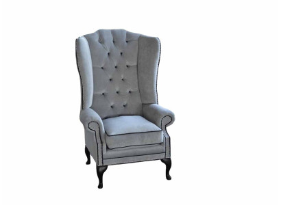 Ohrensessel Chesterfield 1 Sitzer Dīvāns Tekstila Polster Sofa Couch Jauns
