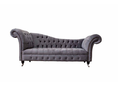 Chesterfield 3 vietu dizaina dīvāns ar auduma pārklājumu luksusa dīvānos