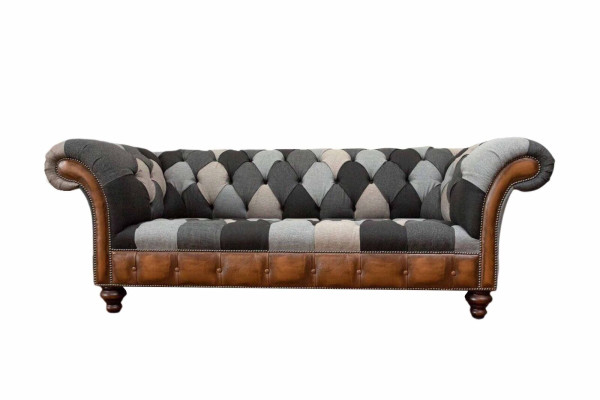 Chesterfield 3-vietīgā dīvāns audums mīcīts audums dīvāni dzīvojamā istaba dīvāns jauns
