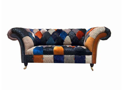 Sofas sēžas audums dizains trīsvietīgs luksusa česterfīldas mēbeles daudzkrāsains