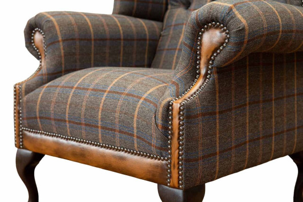Chesterfield krēsla dīvāns Polster solo guļamkrēsls audums kabatas armchair Polster
