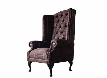 Chesterfield dizaina sofa krēsls dīvāns polster ohrensessel 1 vietas jauns