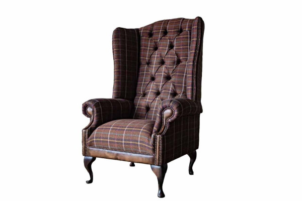 Chesterfield dizaina sofa krēsls dīvāns polster ohrensessel 1 vietas jauns