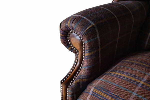 Chesterfield dizaina sofa krēsls dīvāns polster ohrensessel 1 vietas jauns