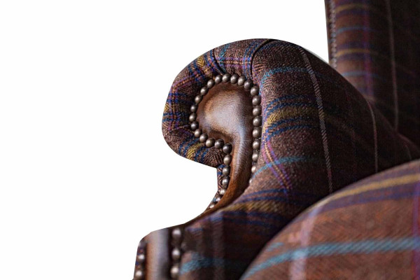 Chesterfield dizaina sofa krēsls dīvāns polster ohrensessel 1 vietas jauns