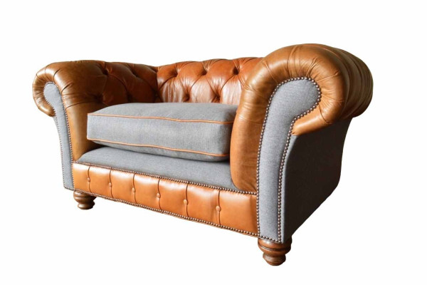Chesterfield krēsla dizaina polsteris dīvāns gulta dīvāns 1 vieta tekstila jauna