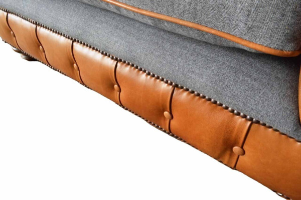 Chesterfield krēsla dizaina polsteris dīvāns gulta dīvāns 1 vieta tekstila jauna