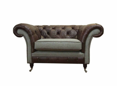 Chesterfield ausklaides krēsls pelēka sofa komplekts krēsls dīvāns ādas dīvāns jauns
