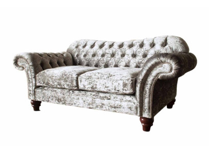Chesterfield Piesistabas auduma dīvāns 2 vietu dizaina luksusa auduma dīvāns