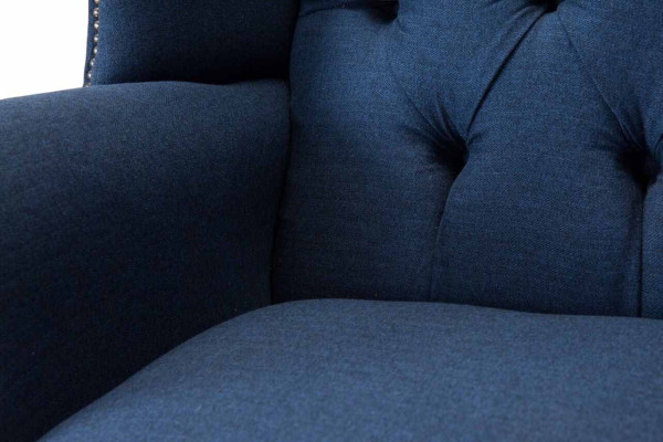 Chesterfield auskaru krēsla atpūtas krēsls krēsla polster suga tekstils 1 sēdvieta