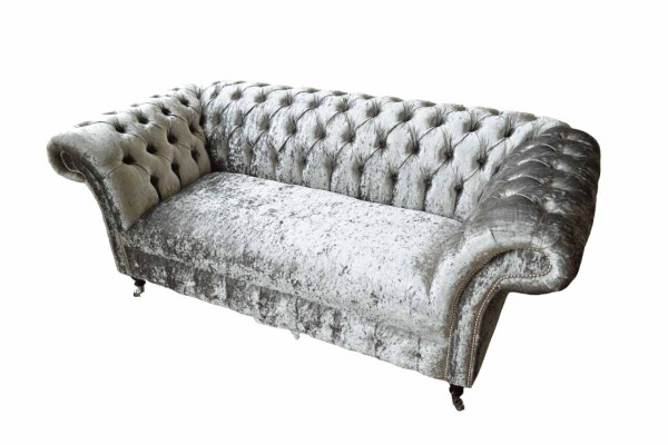 Chesterfield dizaina dīvāns gultas 2 vietas polster sērijā pelēka dīvāni dīvāni jauni