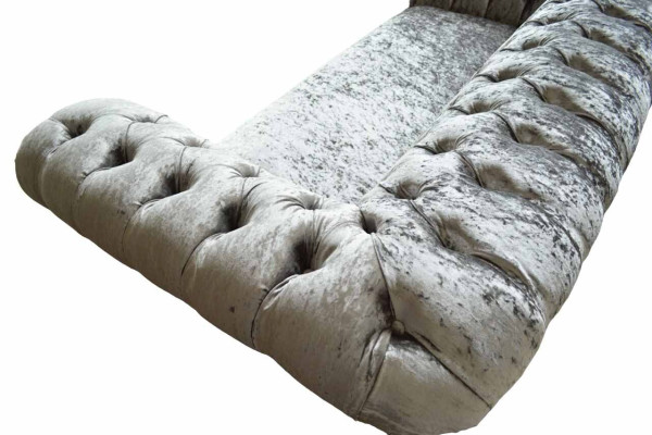 Chesterfield dizaina dīvāns gultas 2 vietas polster sērijā pelēka dīvāni dīvāni jauni
