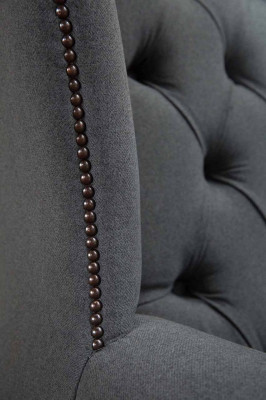 Pelnīts austuve krēsla dizains polster sofa dīvāns Chestrfīlda tekstils jauns.