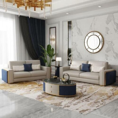 Sofas 3+2+1 moderns dizains Ledersofa Couch Wohnlandschaft Sofa Sitz