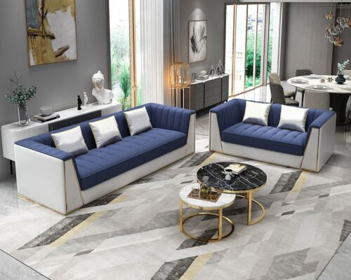 Dizainera dīvāngarnitūra Luxus Sofa Couch Polster Set Garnitur 3 2 Sitzer 2 gab. Set