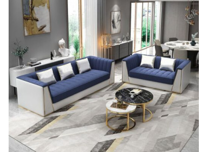 Dizainera dīvāngarnitūra Luxus Sofa Couch Polster Set Garnitur 3 2 Sitzer 2 gab. Set