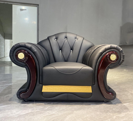 Luksusa krēsla Chesterfield vienvietīgam dīvānam mēbeles mēbeles dīvāns 1-vietīgais