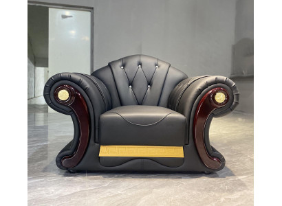 Luksusa krēsla Chesterfield vienvietīgam dīvānam mēbeles mēbeles dīvāns 1-vietīgais