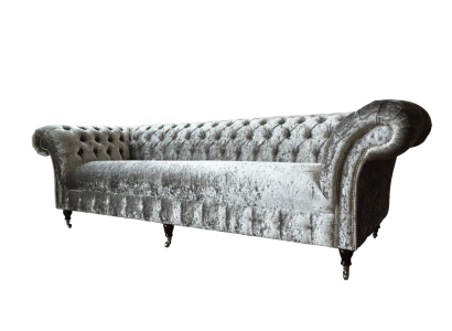 Trīsvietīgs dīvāns Chesterfield dīvāns samta polsteriem dīvani dzīvojamā istabā jauns