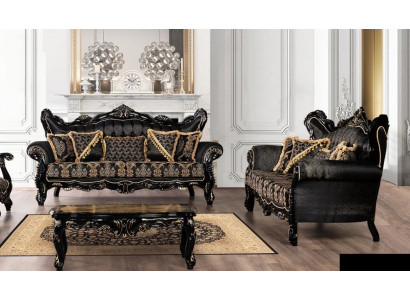 Sofas klāvs 3+3 sēdvietu dīvāns krēsls dīvāns luksusa komplekts poliestera auduma Jaunais.