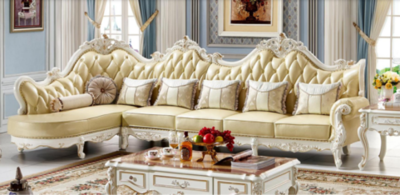 Klasiskā Chesterfield dīvāns Sofa polsteret garnitur Ecksofa Bāroka stūrītis