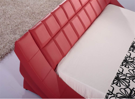 Divvietīga laulība Gulta Gultas XXL Ādas karkass Jauna divguļamā gulta Dizainera pārvalks