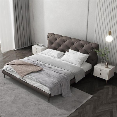 Gultas 180x200cm Guļamistabas Tekstilē audums gulta Chesthierfield dizains Luksuss