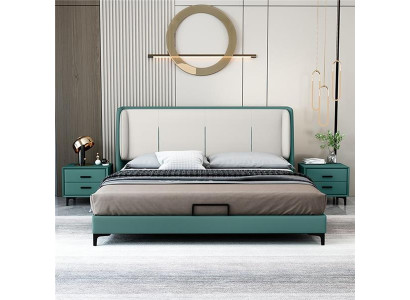 Gultas Tekstils Viesnīca Luksusa Atpūtas Telpas Materiāls Itāļu Dizaina Gulta Guļamistaba