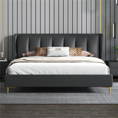 Gultas Tekstils Viesnīca Luksusa Polsteris Sēdeklis Audums Itālijas Dizainera Gulta Guļamistaba