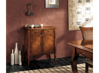 Sideboards Koka skapis Mēbeles Komodes Brūns Komoda Salons Masīvs