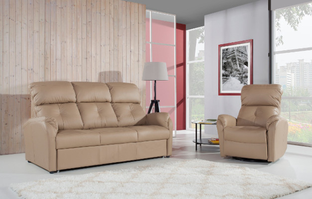 Sofas komplekts 3+2+1 sēdvietas Dīvāns Polster Couch Āda atpūta Elektrisks