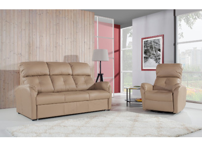 Sofas komplekts 3+2+1 sēdvietas Dīvāns Polster Couch Āda atpūta Elektrisks