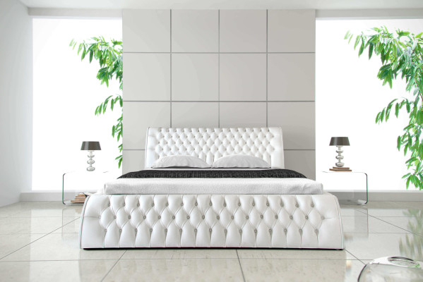 Chesterfield gultas apmales dizaina divvietīgie viesnīcas gultas 180x200 guļamistabā ādas.