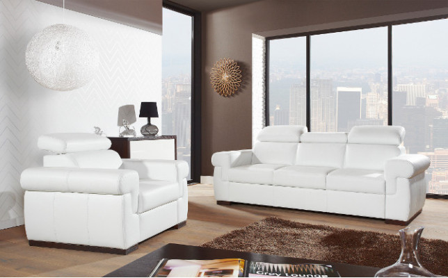 Sēdētspēja 3 Sofas Dizaina Sofas Polster Couchen 100% Ādas Atvieglošana Moderna