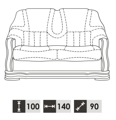 Klasiskās dīvāns Divguļamais dīvāns 2 sēdvietas dīvāns jaunas atsķirvis(sans 3+1 sēdvietas)