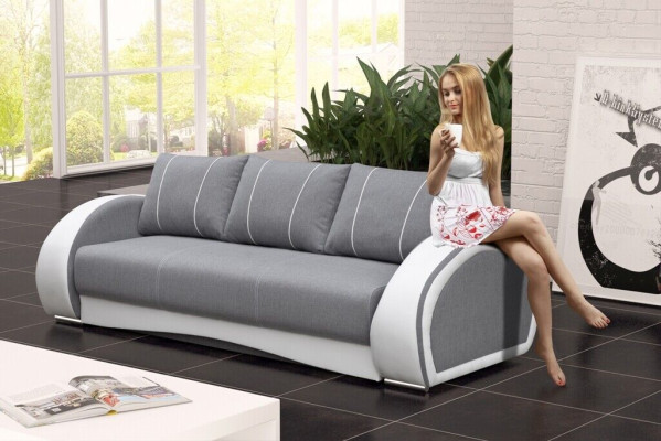 Dīvāns Guļamsofa Sofa Dīvānos Polster Multifunkciju Sofas 3 Vietu Tekstils Audums