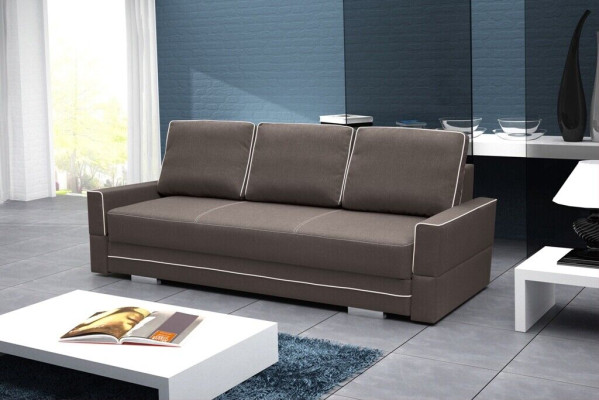 Gulta, izvelkama sofa, 3-vietīga, ar naktsmaisi un gultas kasti, dīvāns, sofā.